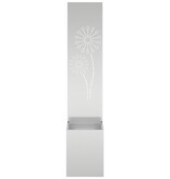 VidaXL Tuinplant met Decoratief Paneel Zilver 32 x 140 cm