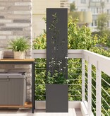 VidaXL Tuinplant met Decoratief Paneel Zwart 32 x 140 cm