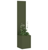 VidaXL Tuinplant met Decoratief Paneel Olijfgroen 32 x 140 cm