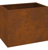 VidaXL Tuin Bloempot Bruin 50 x 32 x 40 cm Verweerd staal
