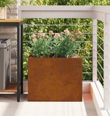 VidaXL Tuin Bloempot Bruin 50 x 32 x 40 cm Verweerd staal