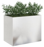 VidaXL Tuin Bloempot Zilver 50 x 32 x 40 cm Roestvrij staal