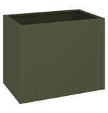 VidaXL Tuin Bloempot Olijfgroen 50 x 32 x 40 cm Koudgewalst staal