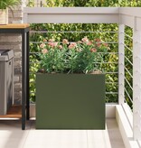 VidaXL Tuin Bloempot Olijfgroen 50 x 32 x 40 cm Koudgewalst staal