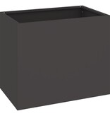VidaXL Tuin Bloempot Zwart 50 x 32 x 40 cm Koudgewalst staal