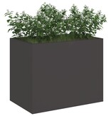 VidaXL Tuin Bloempot Zwart 50 x 32 x 40 cm Koudgewalst staal