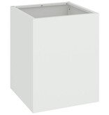VidaXL Tuin Bloempot Wit 32 x 32 x 40 cm Koudgewalst staal