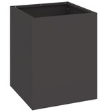 VidaXL Tuin Bloempot Zwart 32 x 32 x 40 cm Koudgewalst staal