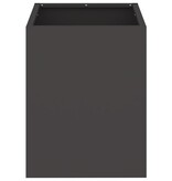 VidaXL Tuin Bloempot Zwart 32 x 32 x 40 cm Koudgewalst staal