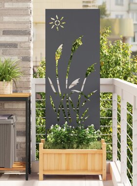 VidaXL Tuin decoratief paneel Antraciet 50 x 140 cm Koudgewalst staal