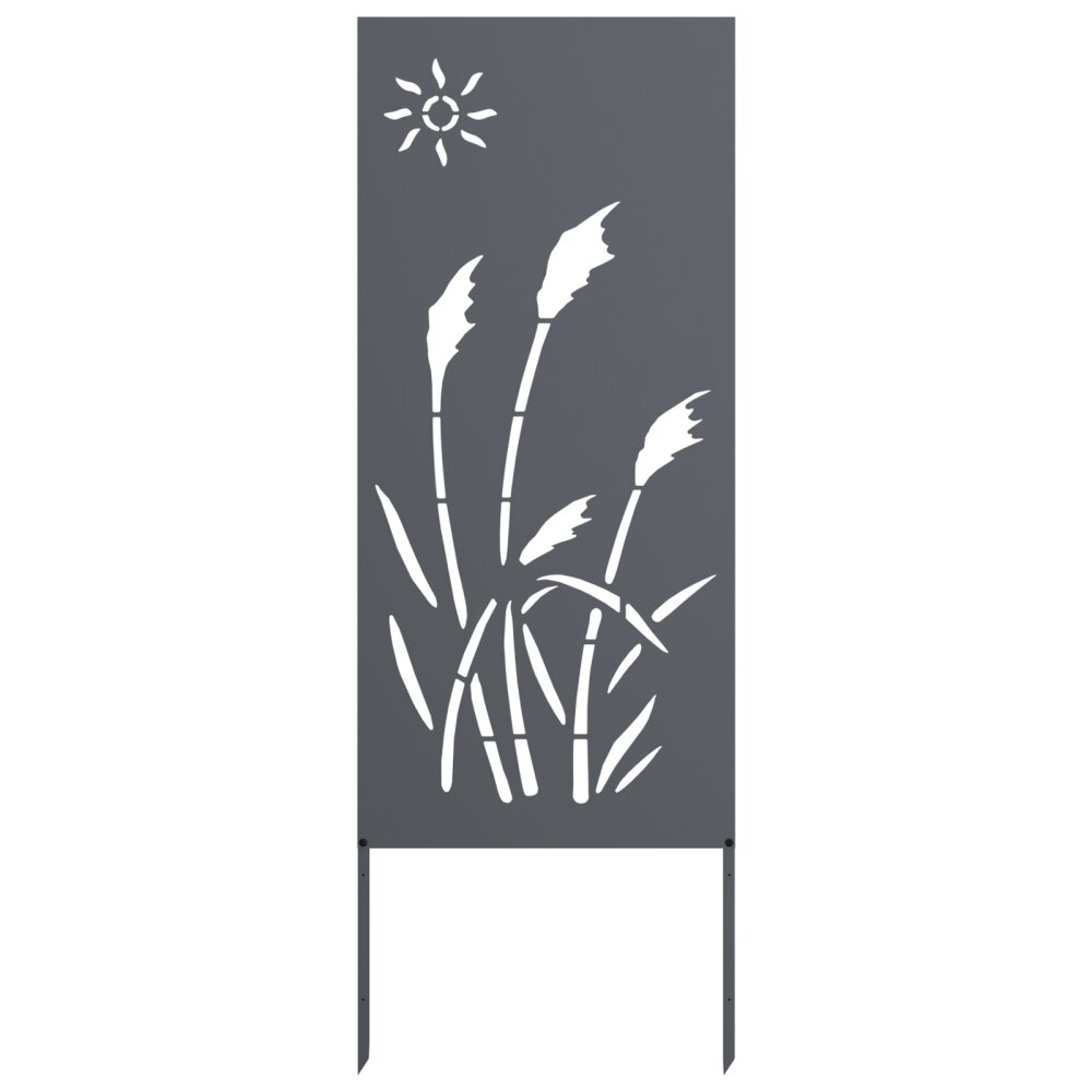 VidaXL Tuin decoratief paneel Antraciet 50 x 140 cm Koudgewalst staal