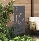 VidaXL Tuin decoratief paneel Antraciet 50 x 140 cm Koudgewalst staal