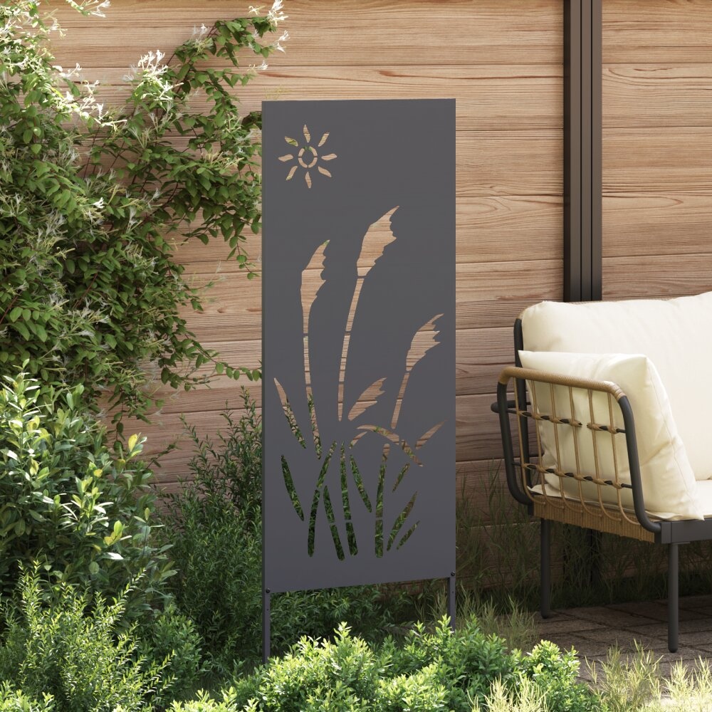 VidaXL Tuin decoratief paneel Antraciet 50 x 140 cm Koudgewalst staal