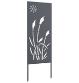 VidaXL Tuin decoratief paneel Antraciet 50 x 140 cm Koudgewalst staal