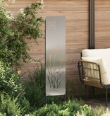 VidaXL Tuin decoratief paneel Zilver 32 x 140 cm Gegalvaniseerd staal