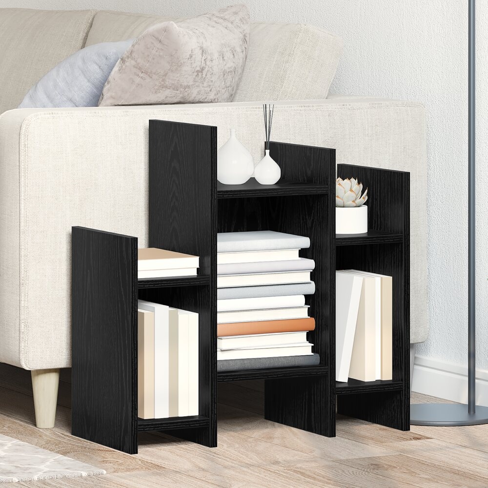 VidaXL Bijzetkast met plank Zwart eiken 60 x 26 x 60 cm Bewerkt hout