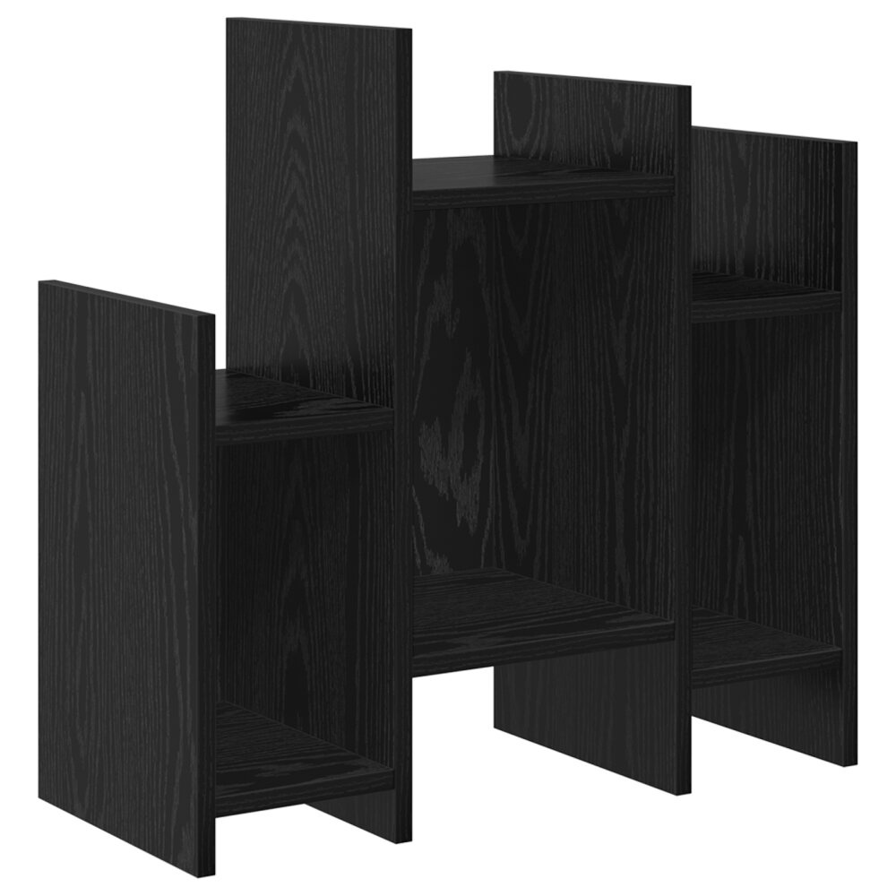 VidaXL Bijzetkast met plank Zwart eiken 60 x 26 x 60 cm Bewerkt hout