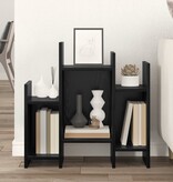 VidaXL Bijzetkast met plank Zwart eiken 60 x 26 x 60 cm Bewerkt hout