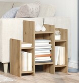 VidaXL Bijzetkast artisanaal eikenkleurig 60 x 26 x 60 cm Bewerkt hout