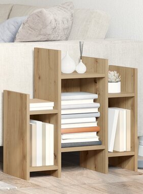 VidaXL Bijzetkast artisanaal eikenkleurig 60 x 26 x 60 cm Bewerkt hout