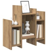 VidaXL Bijzetkast artisanaal eikenkleurig 60 x 26 x 60 cm Bewerkt hout