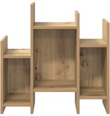 VidaXL Bijzetkast artisanaal eikenkleurig 60 x 26 x 60 cm Bewerkt hout