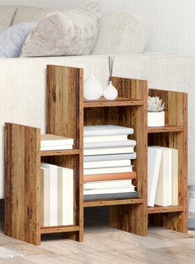 VidaXL Bijzetkast met plank Oud hout 60 x 26 x 60 cm Bewerkt hout
