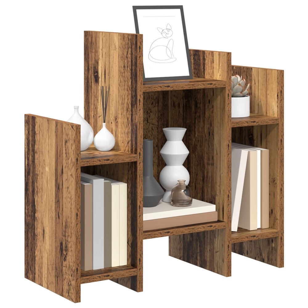 VidaXL Bijzetkast met plank Oud hout 60 x 26 x 60 cm Bewerkt hout