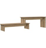 VidaXL TV-kast artisanaal eikenkleurig 180 x 30 x 43 cm Bewerkt hout