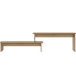 VidaXL TV-kast artisanaal eikenkleurig 180 x 30 x 43 cm Bewerkt hout