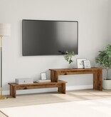 VidaXL TV-kast met plank met opslag Oud hout 180 x 30 x 43 cm Bewerkt hout