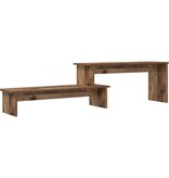 VidaXL TV-kast met plank met opslag Oud hout 180 x 30 x 43 cm Bewerkt hout