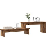 VidaXL TV-kast met plank met opslag Oud hout 180 x 30 x 43 cm Bewerkt hout