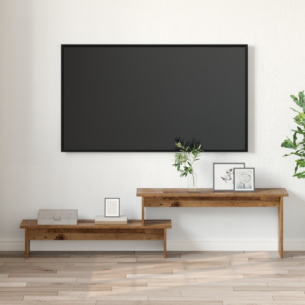 VidaXL TV-kast met plank met opslag Oud hout 180 x 30 x 43 cm Bewerkt hout