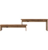 VidaXL TV-kast met plank met opslag Oud hout 180 x 30 x 43 cm Bewerkt hout