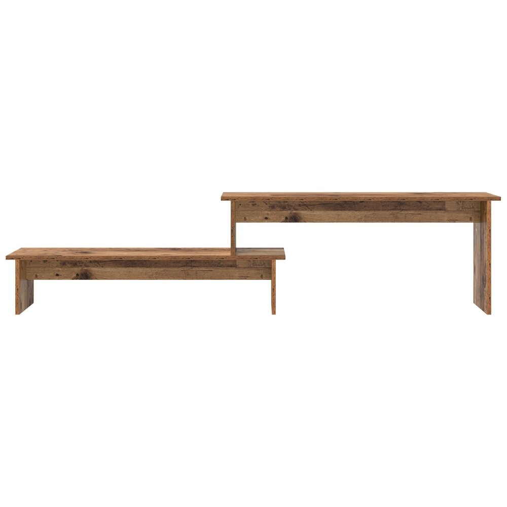 VidaXL TV-kast met plank met opslag Oud hout 180 x 30 x 43 cm Bewerkt hout