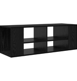 VidaXL TV-kast met plank Zwart eiken 102 x 35 x 35 cm Bewerkt hout