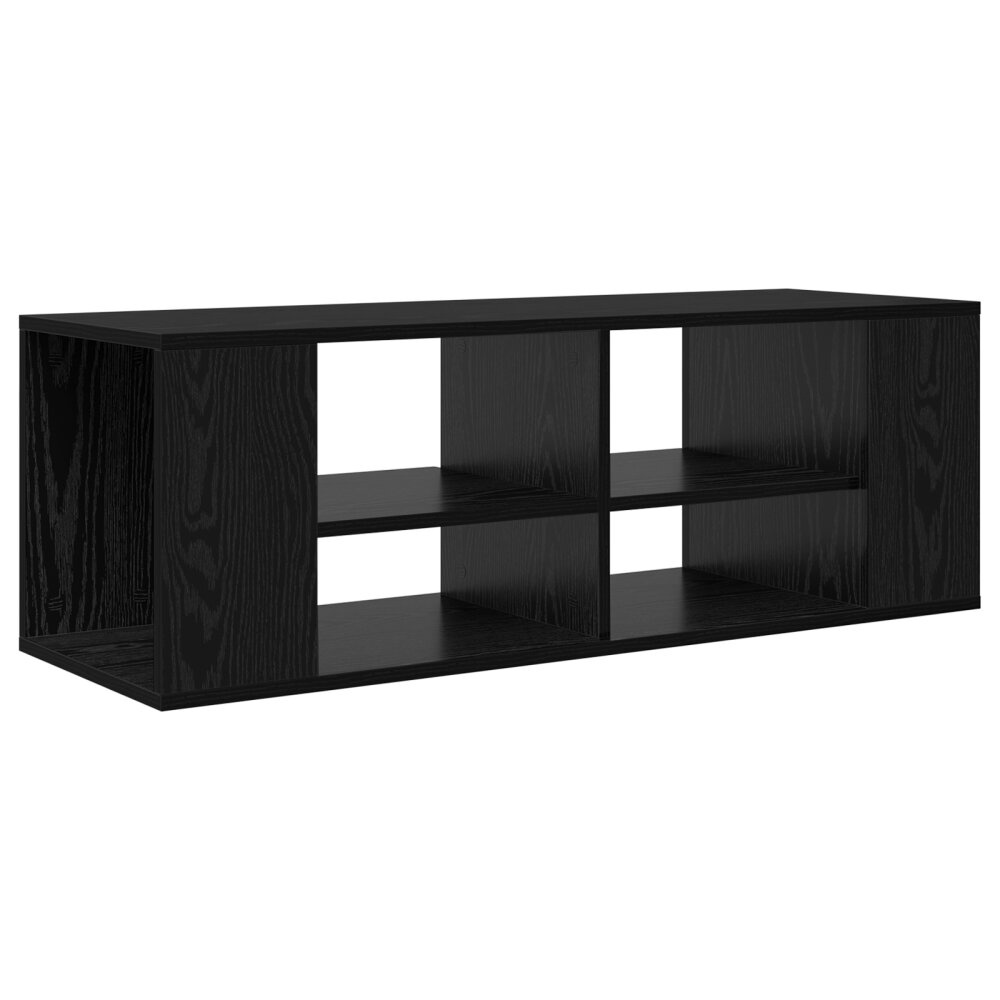 VidaXL TV-kast met plank Zwart eiken 102 x 35 x 35 cm Bewerkt hout