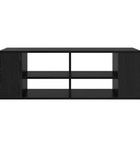 VidaXL TV-kast met plank Zwart eiken 102 x 35 x 35 cm Bewerkt hout