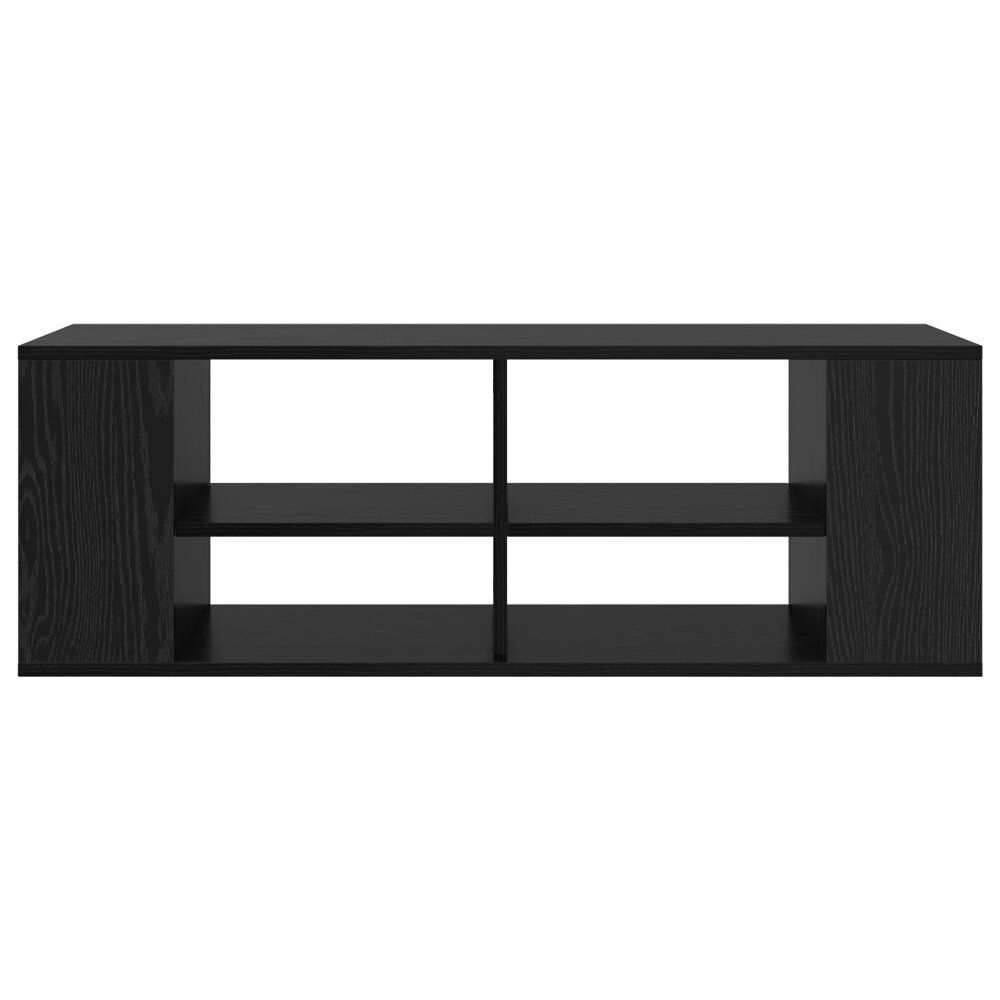 VidaXL TV-kast met plank Zwart eiken 102 x 35 x 35 cm Bewerkt hout