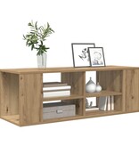 VidaXL TV-kast artisanaal eikenkleurig 102 x 35 x 35 cm Bewerkt hout