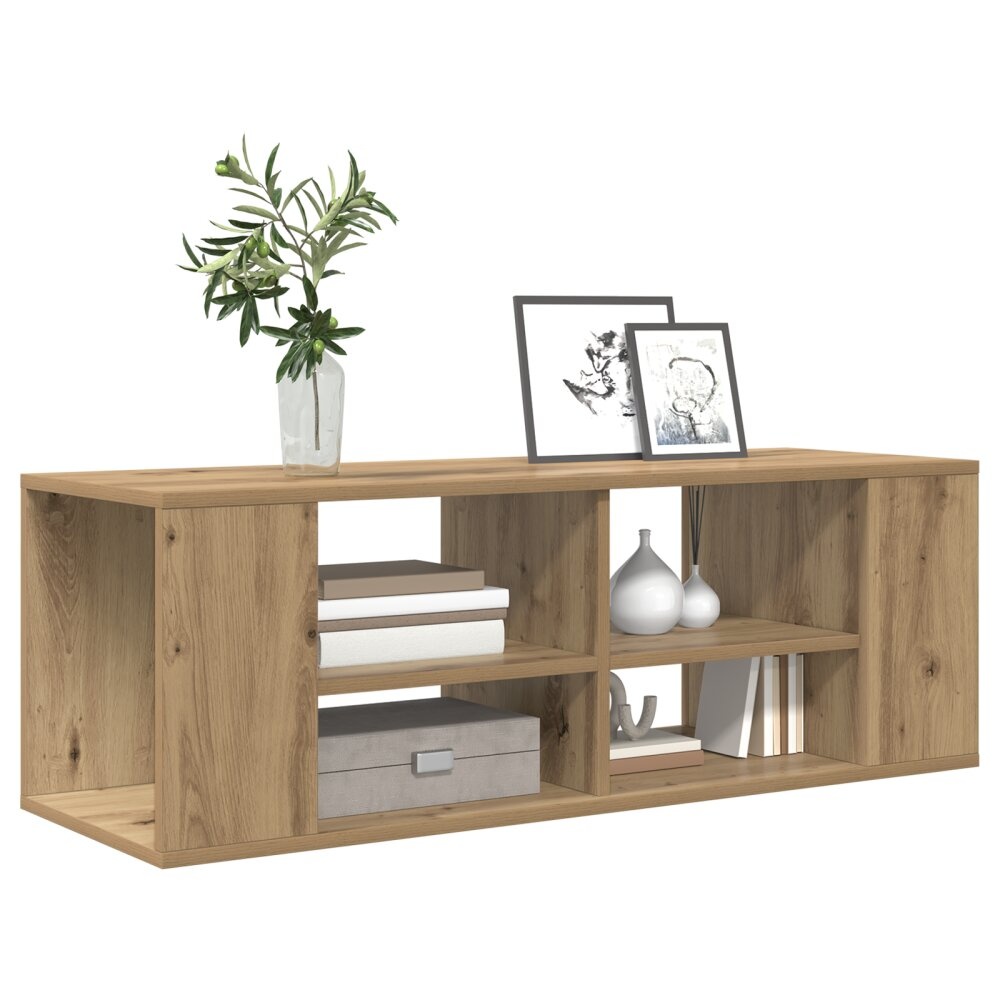 VidaXL TV-kast artisanaal eikenkleurig 102 x 35 x 35 cm Bewerkt hout