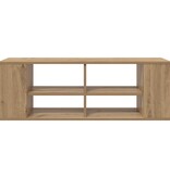 VidaXL TV-kast artisanaal eikenkleurig 102 x 35 x 35 cm Bewerkt hout