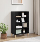 VidaXL Dressoir met plank Zwart eiken 57 x 35 x 90 cm Bewerkt hout