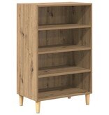 VidaXL Dressoir artisanaal eikenkleurig 57 x 35 x 90 cm Bewerkt hout