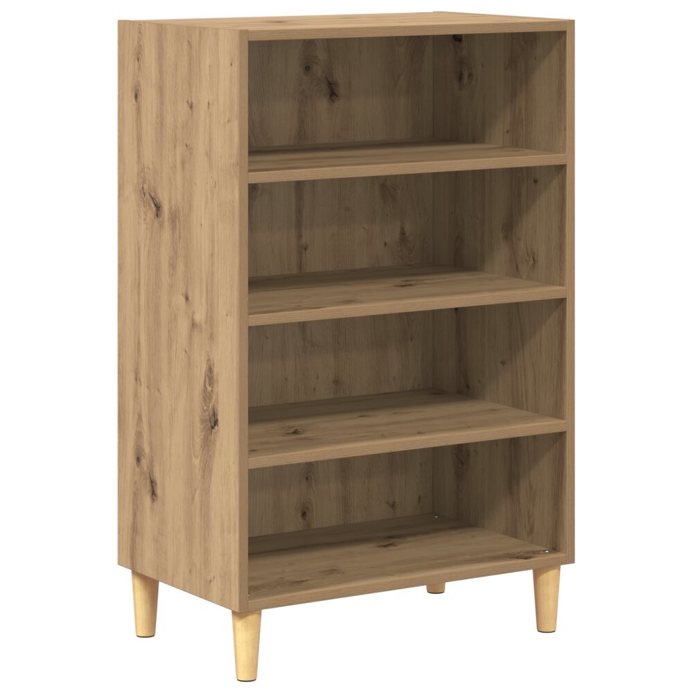 VidaXL Dressoir artisanaal eikenkleurig 57 x 35 x 90 cm Bewerkt hout