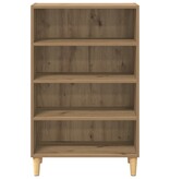 VidaXL Dressoir artisanaal eikenkleurig 57 x 35 x 90 cm Bewerkt hout