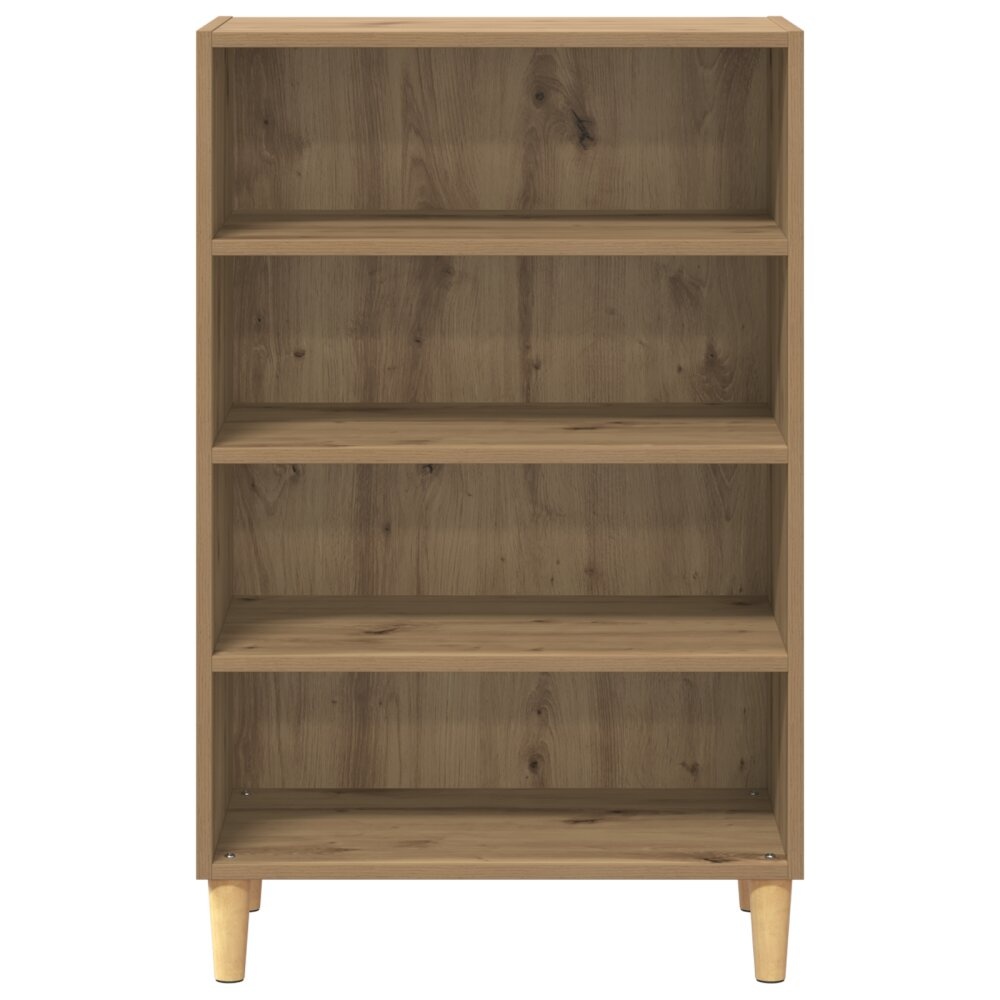 VidaXL Dressoir artisanaal eikenkleurig 57 x 35 x 90 cm Bewerkt hout