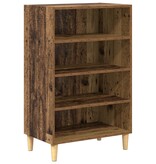 VidaXL Dressoir met plank Oud hout 57 x 35 x 90 cm Bewerkt hout