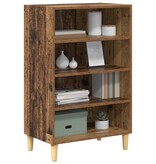 VidaXL Dressoir met plank Oud hout 57 x 35 x 90 cm Bewerkt hout